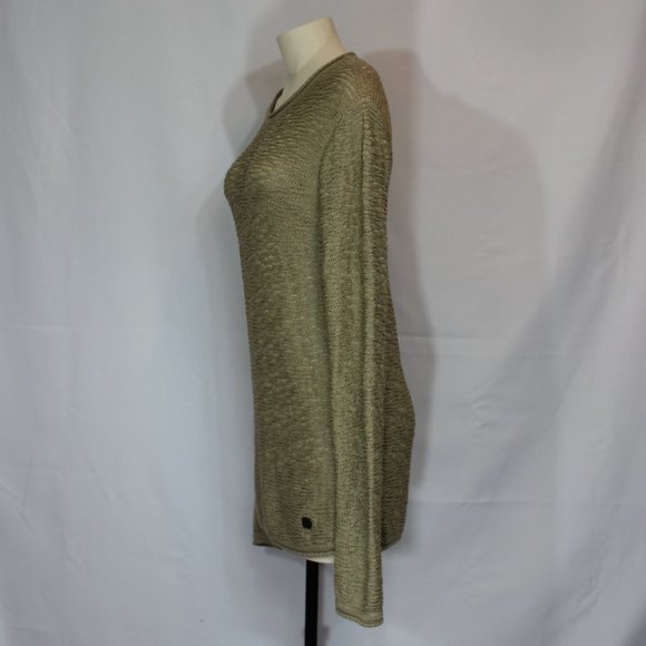 Gianni Versace Collection  Camel knit Sweater long sleeve Logo Size Medium - Picture 3 of 9